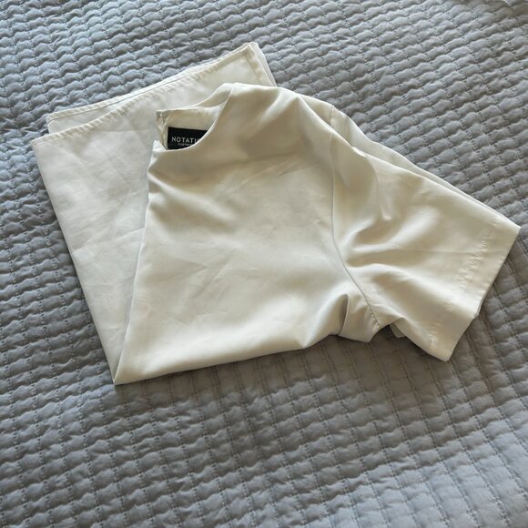 Notations Women’s Blouse Top Creamy White Size L Soft Staple Workwear Versatile - Picture 12 of 12